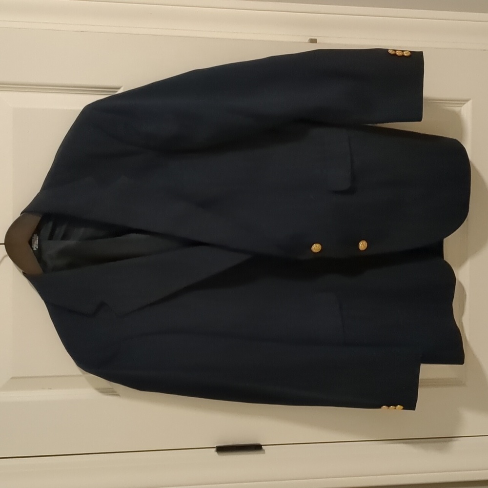 *REDUCED* Haggar Clothing Co Navy Blue Sport Coat, 40L
